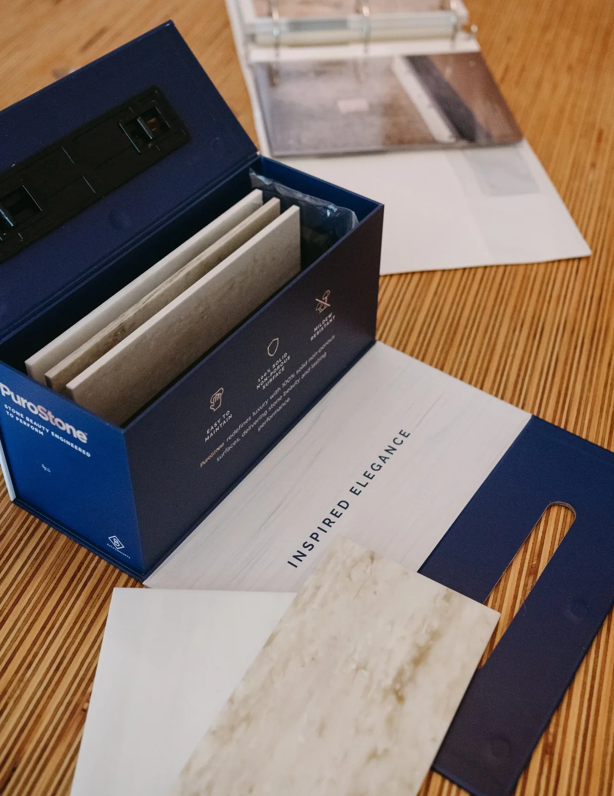Material samples help turn an idea into a considered plan.
